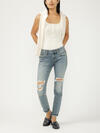 Girlfriend Mid Rise Slim Leg Jeans image number 0